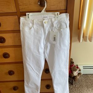 Frame white jeans